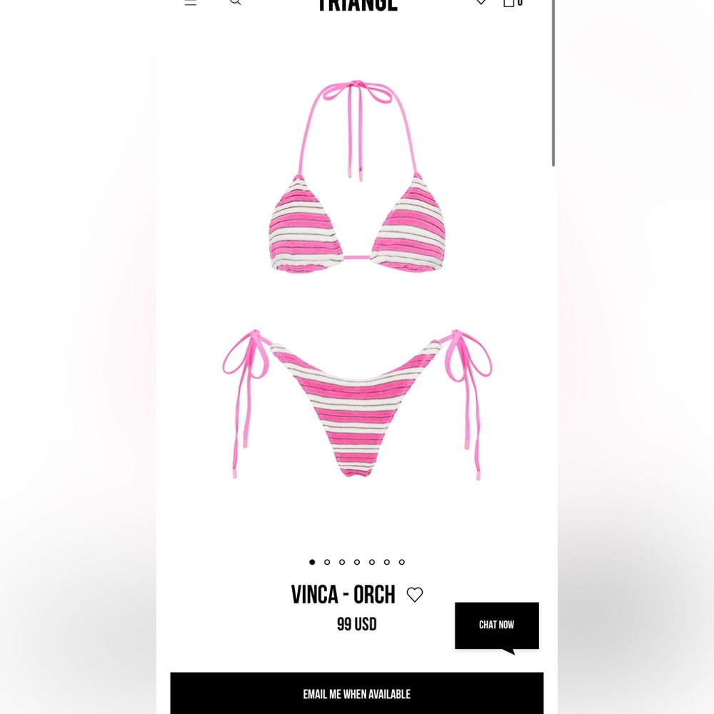 Triangl Terry triangle bathing suit